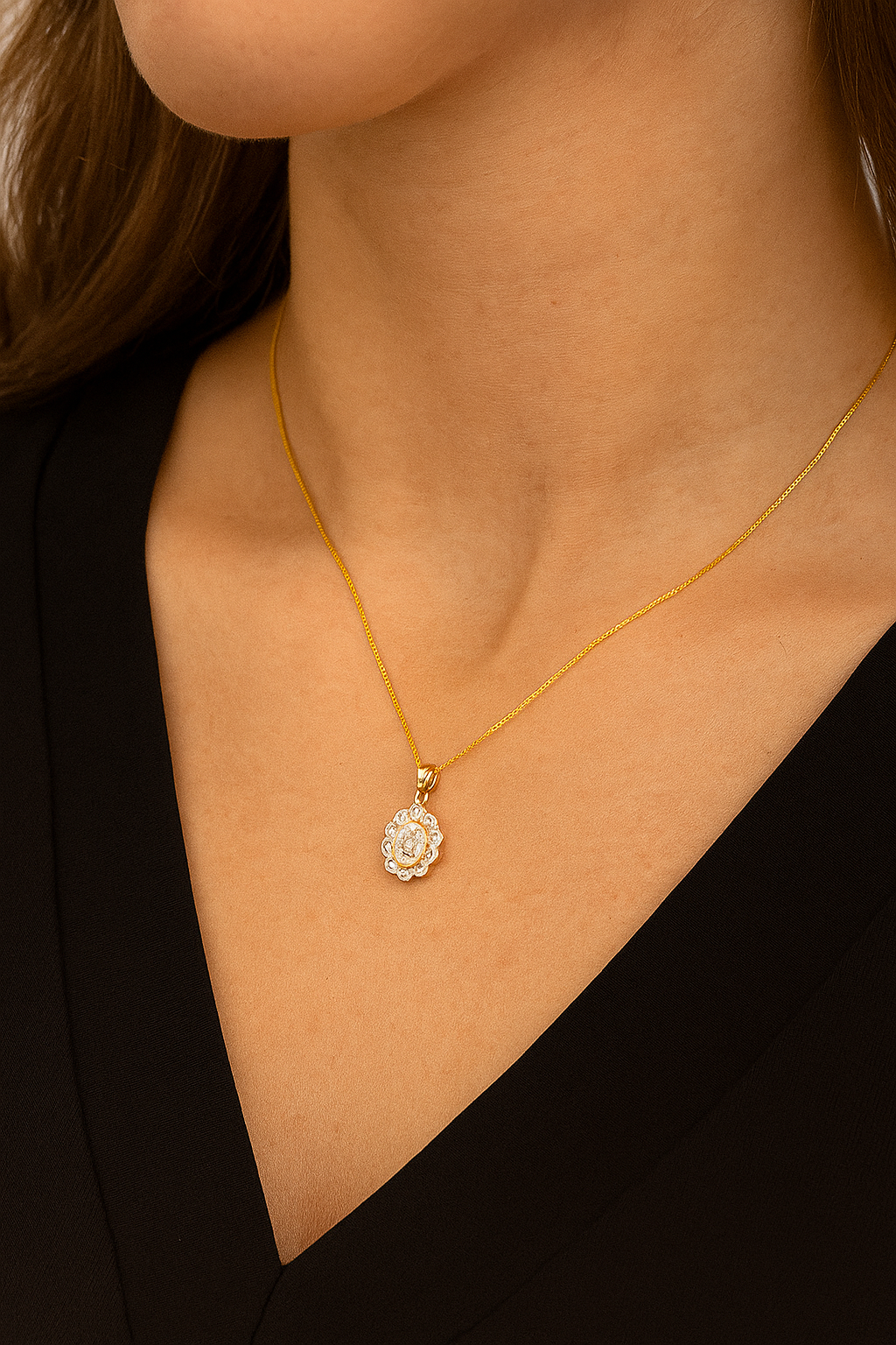 Eternal Muse – 14K Gold Heart Pendant