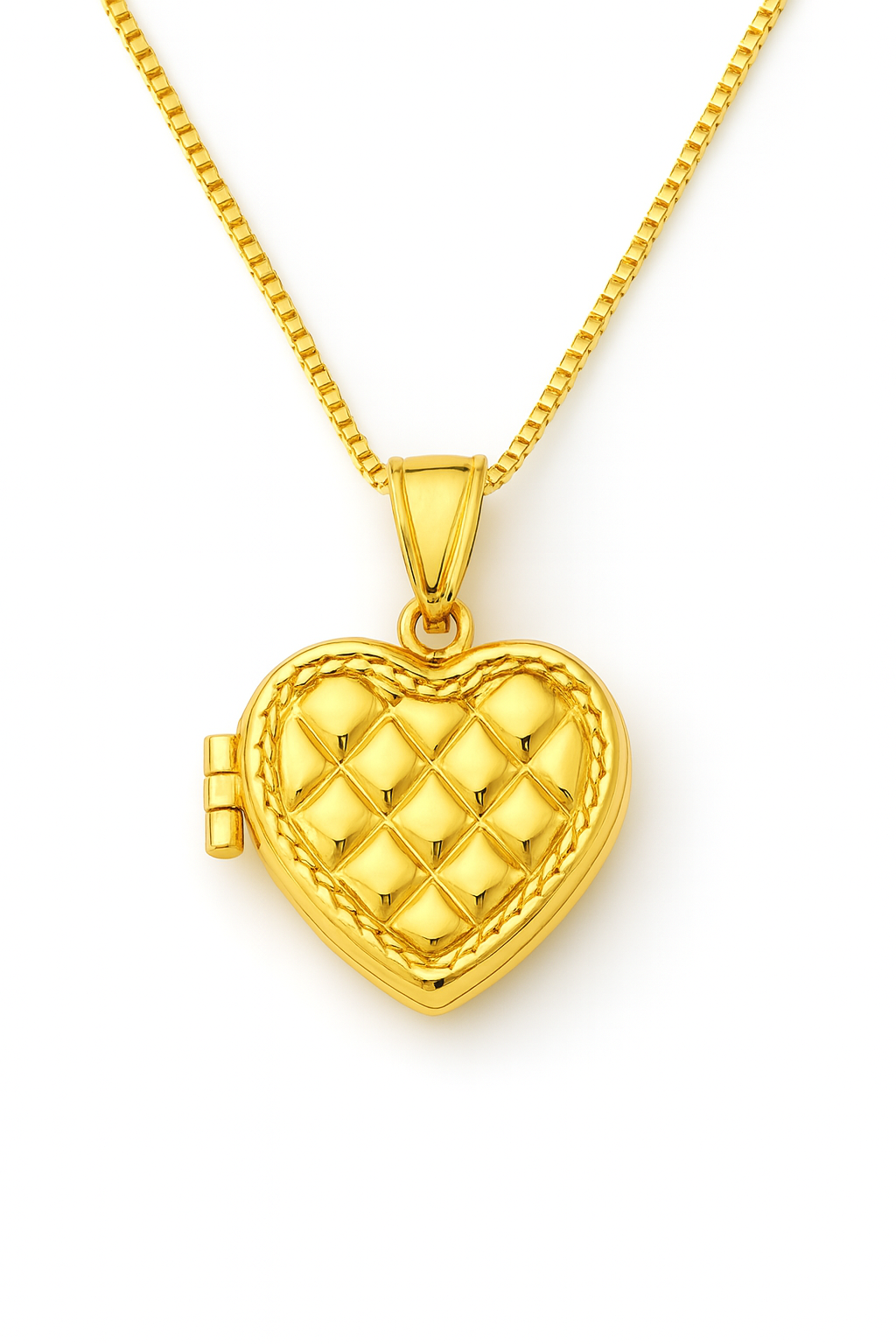 14kt Gold “Luxe Woven Heart” Locket
