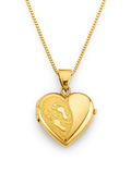 14kt Gold “Footprints in My Heart” Locket