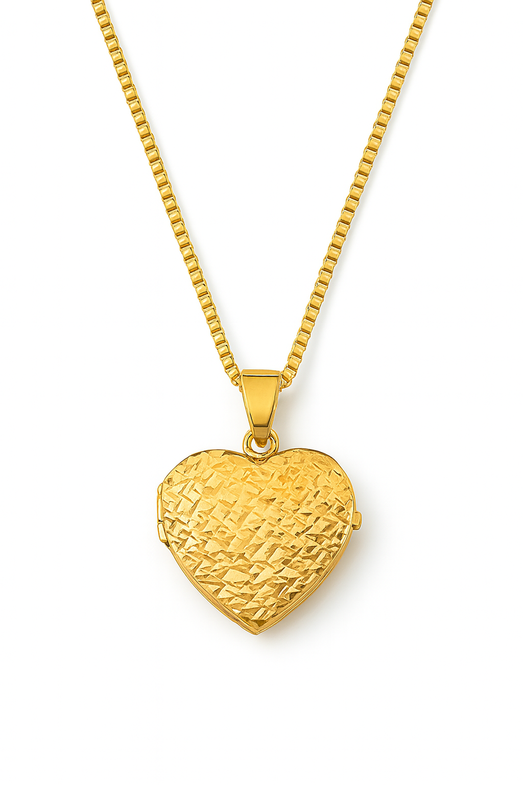 “14kt Gold Shattered Starlight Heart Locket”
