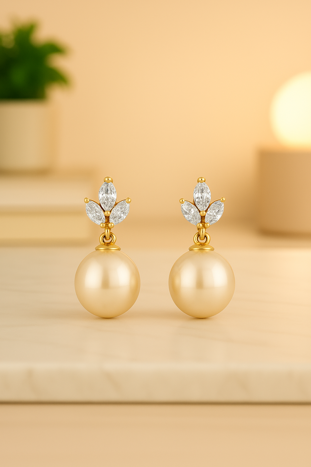 14KT Gold Eden Celestial Pearl Drops