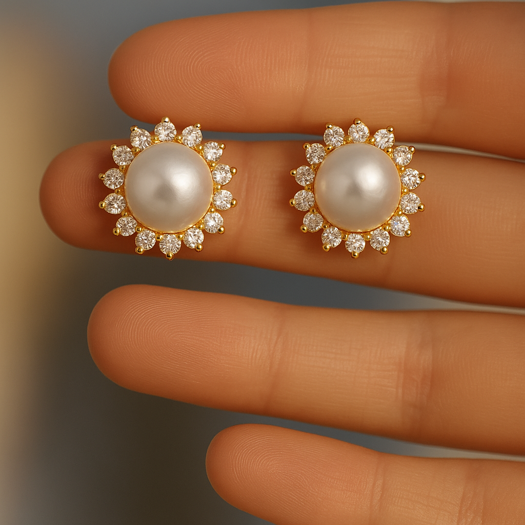 14KT Gold Eden Aurelia Pearl Blossoms