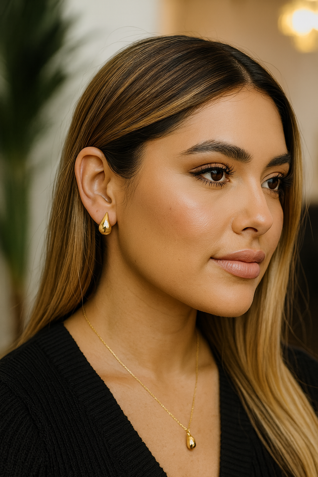 14KT Gold Eden Teardrop Muse Earrings