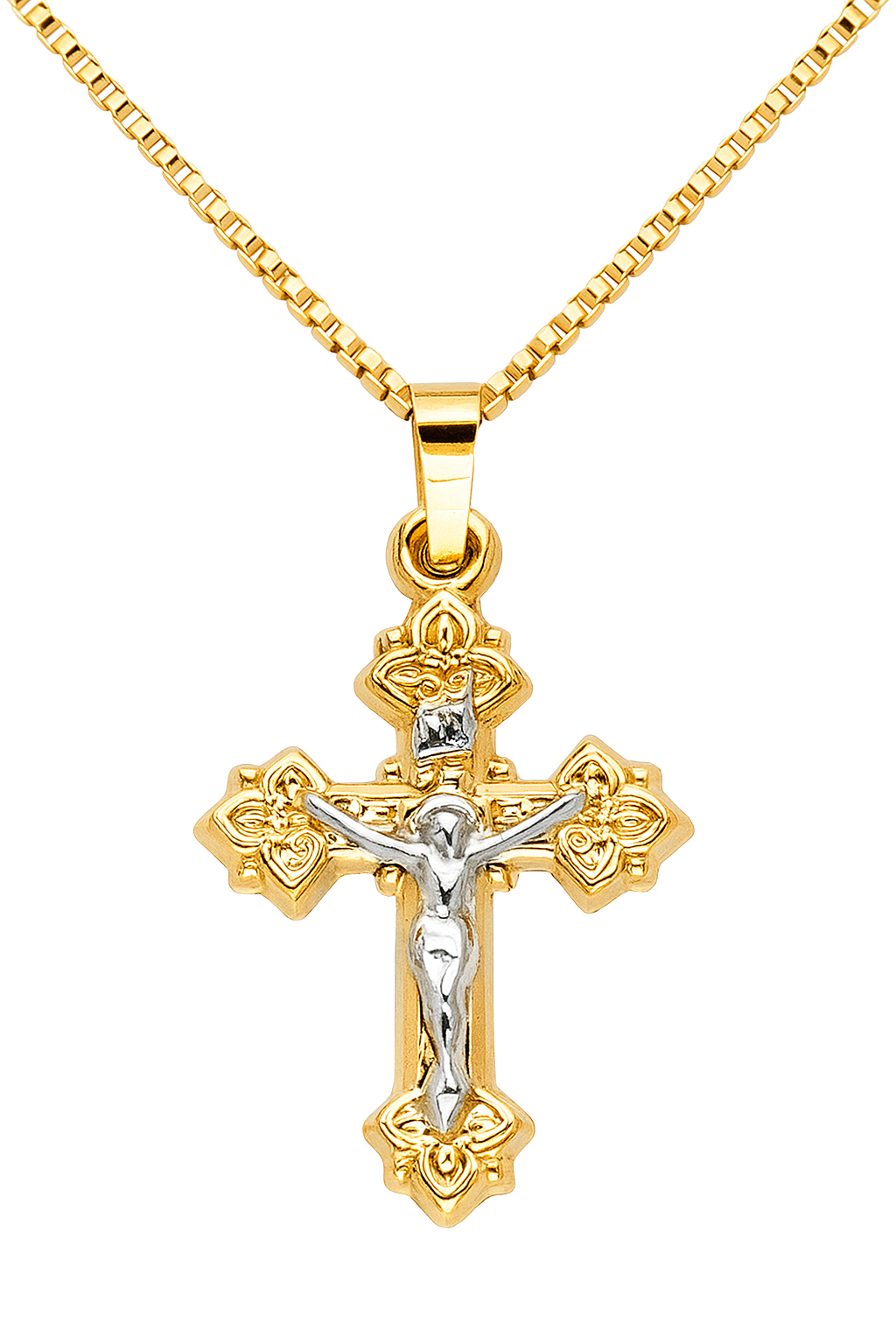The Eternal Grace Crucifix – 14KT Gold Edition