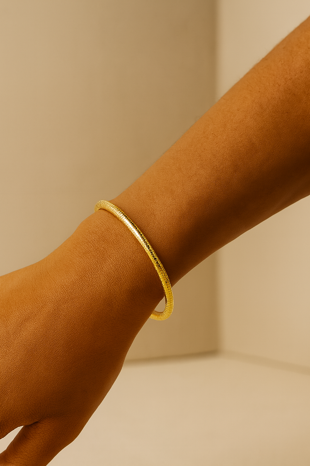 Mirror, Mirror Bangle - 14KT Gold