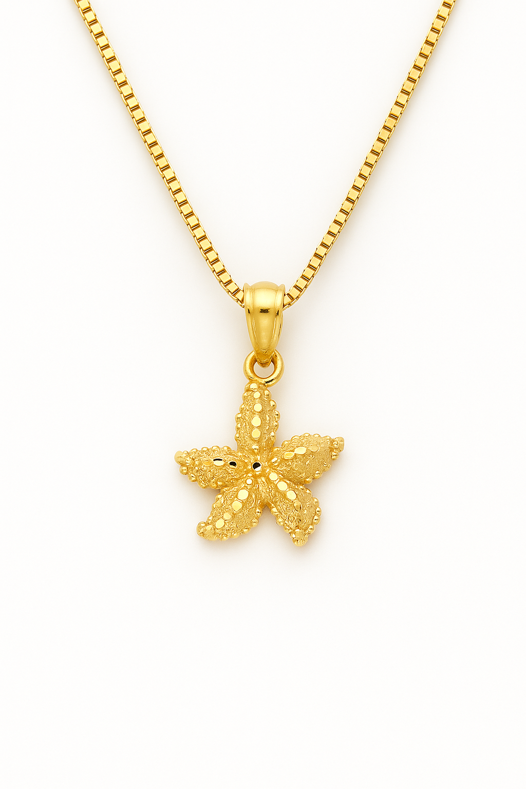 The Pacific Star Pendant — 14KT Gold Starfish Necklace