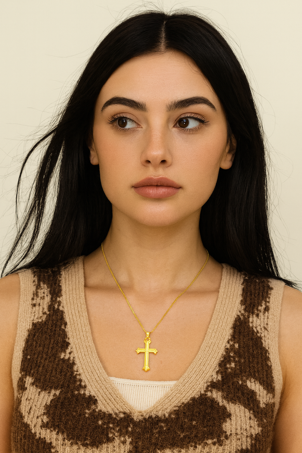 The Saint Gold Cross — 14K Gold Heirloom Pendant