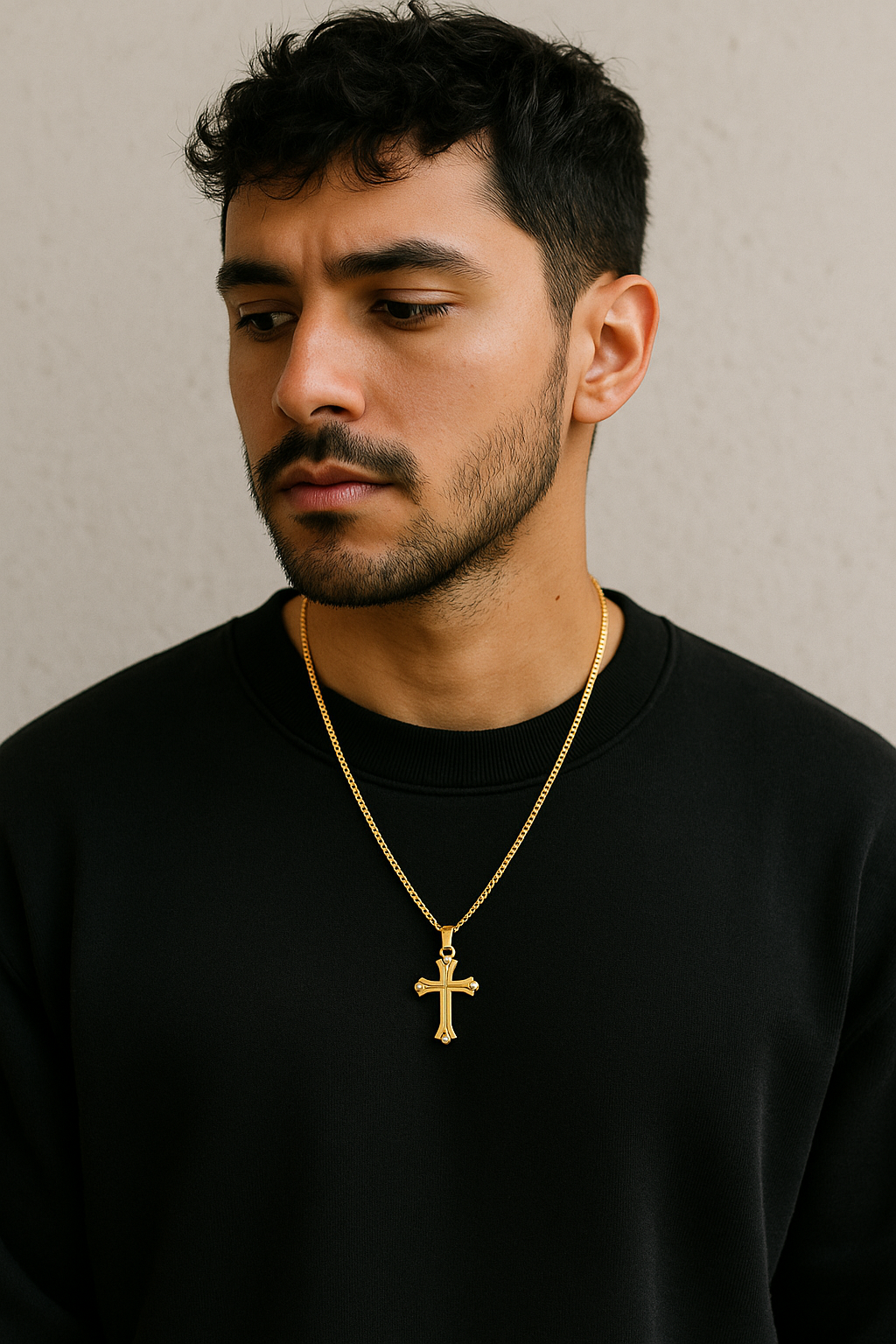 The Saint Gold Cross — 14K Gold Heirloom Pendant