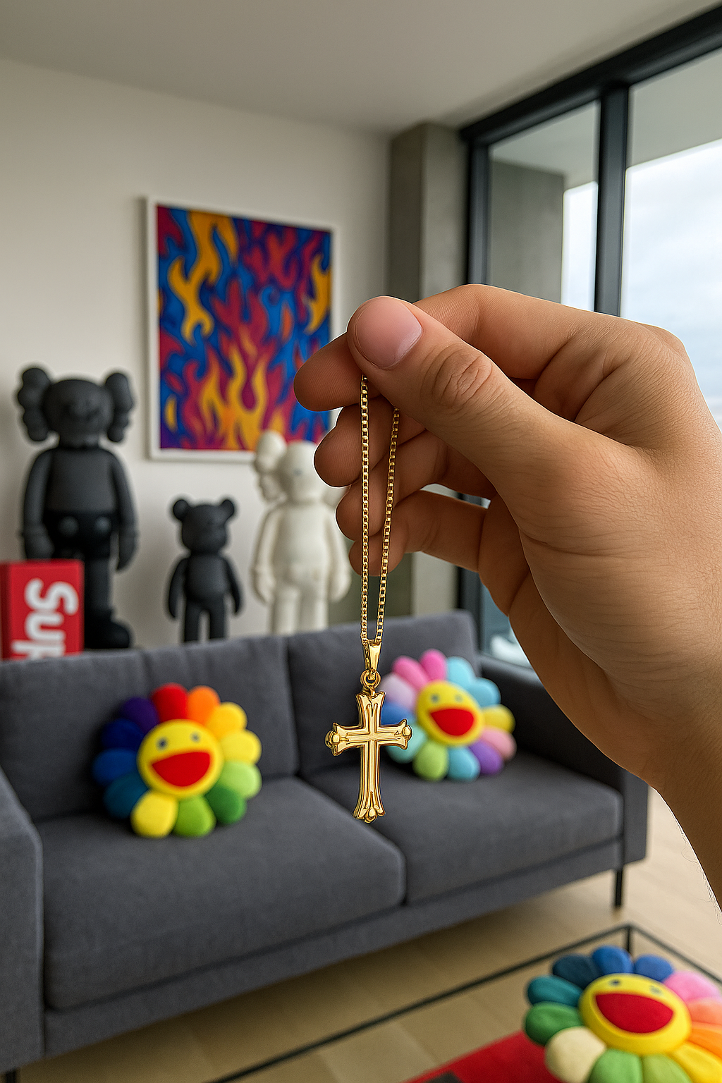 The Saint Gold Cross — 14K Gold Heirloom Pendant