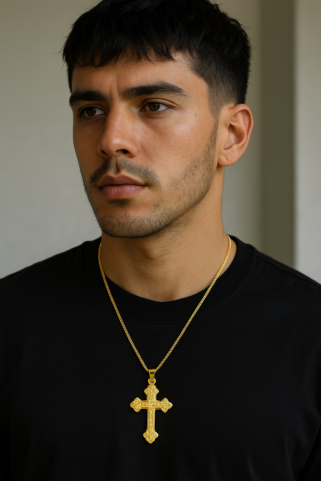 The Imperial Fleur Cross -14K Gold