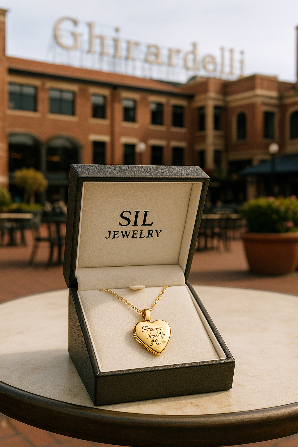 14kt Gold Forever Muse Heart Locket