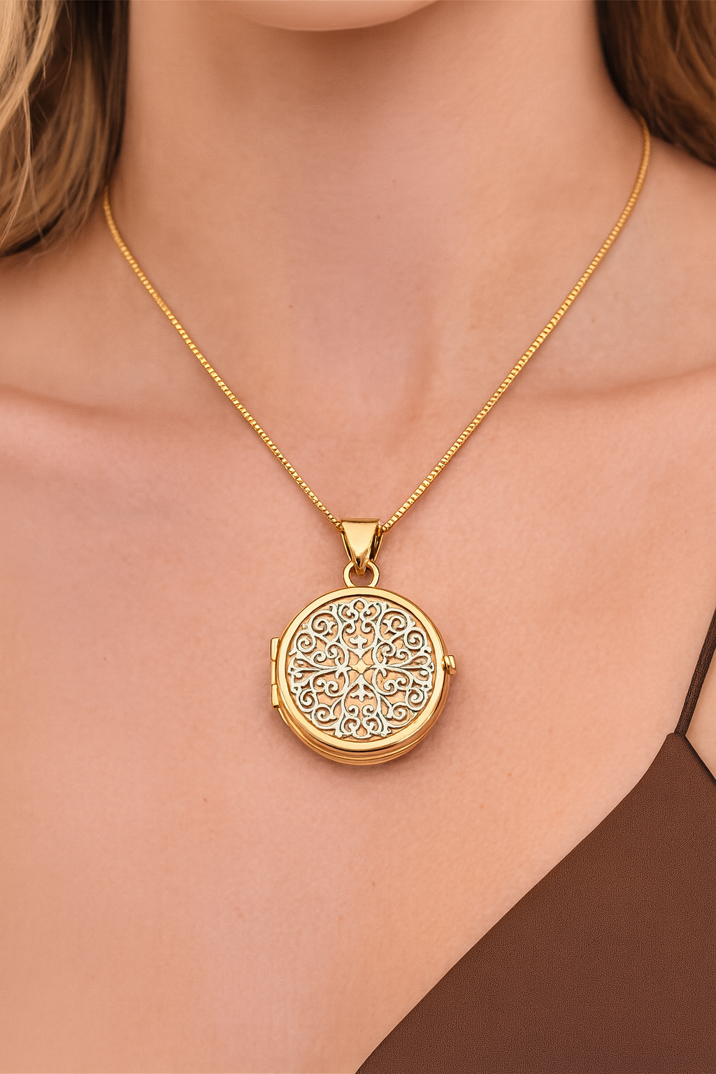 14kt Gold “The Versailles Memory Locket"