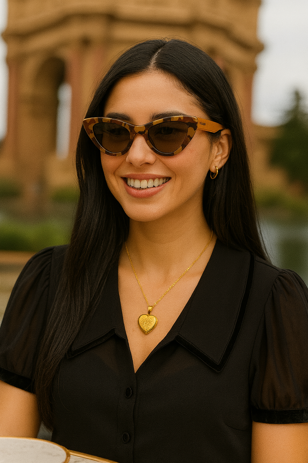 14kt Gold Garden of Memory Locket