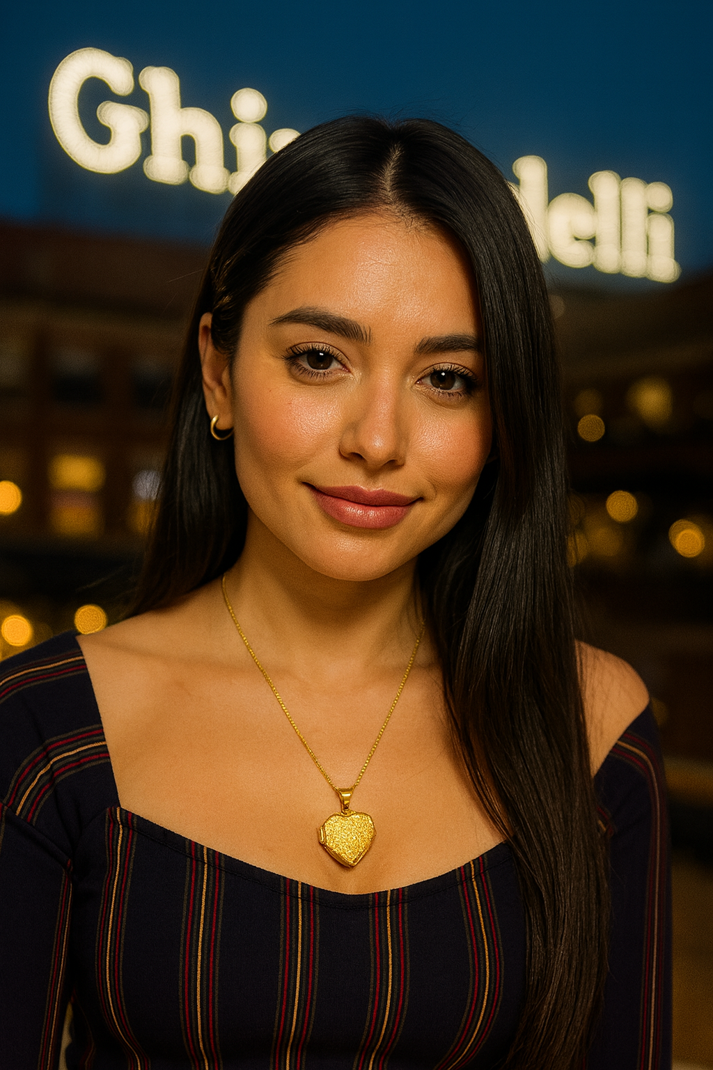 “14kt Gold Shattered Starlight Heart Locket”