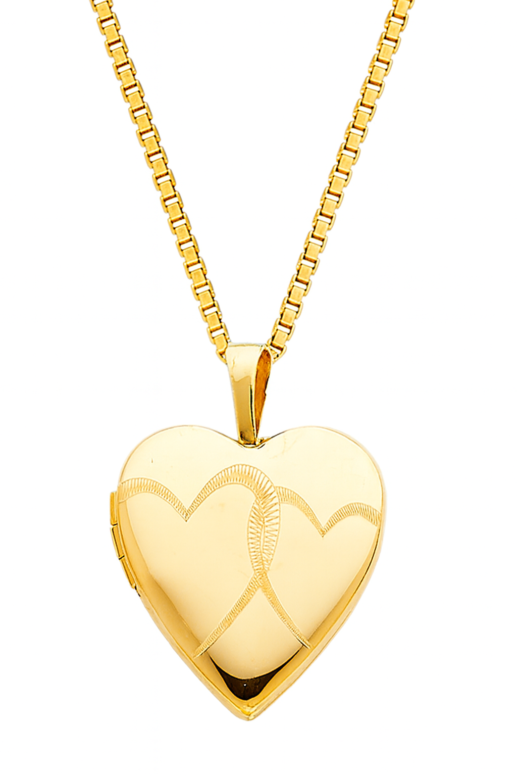 14kt Gold Twin Souls Heart Locket