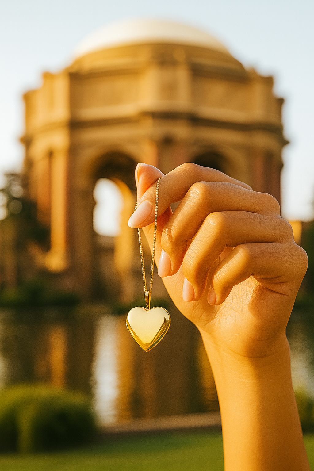 14kt Gold Eden Heart locket