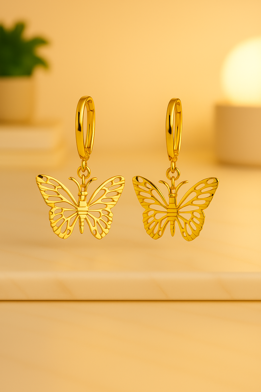 14KT Gold Eden Monarch Drops