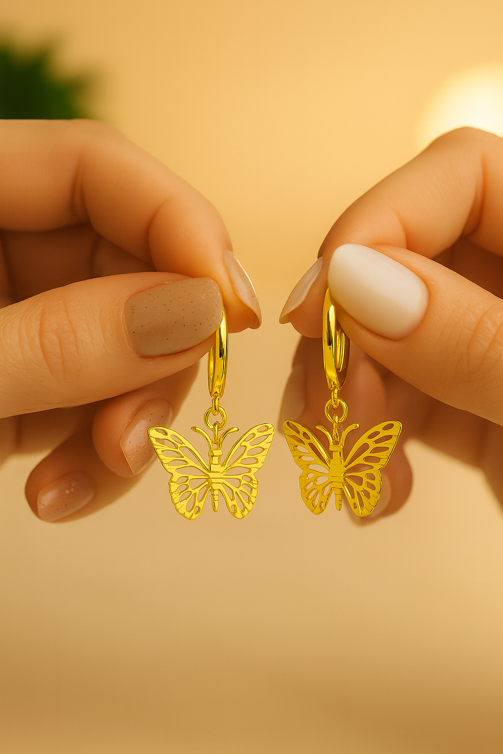 14KT Gold Eden Monarch Drops