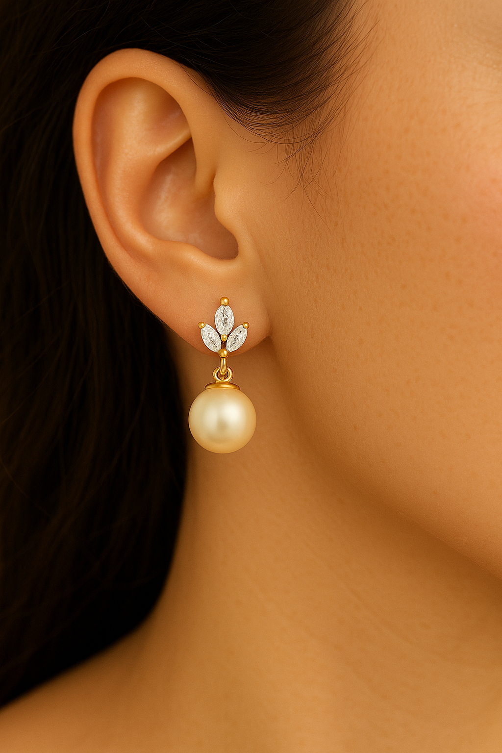 14KT Gold Eden Celestial Pearl Drops