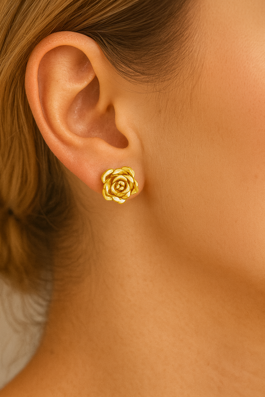 14KT Gold Eden Rosabella Bloom Studs