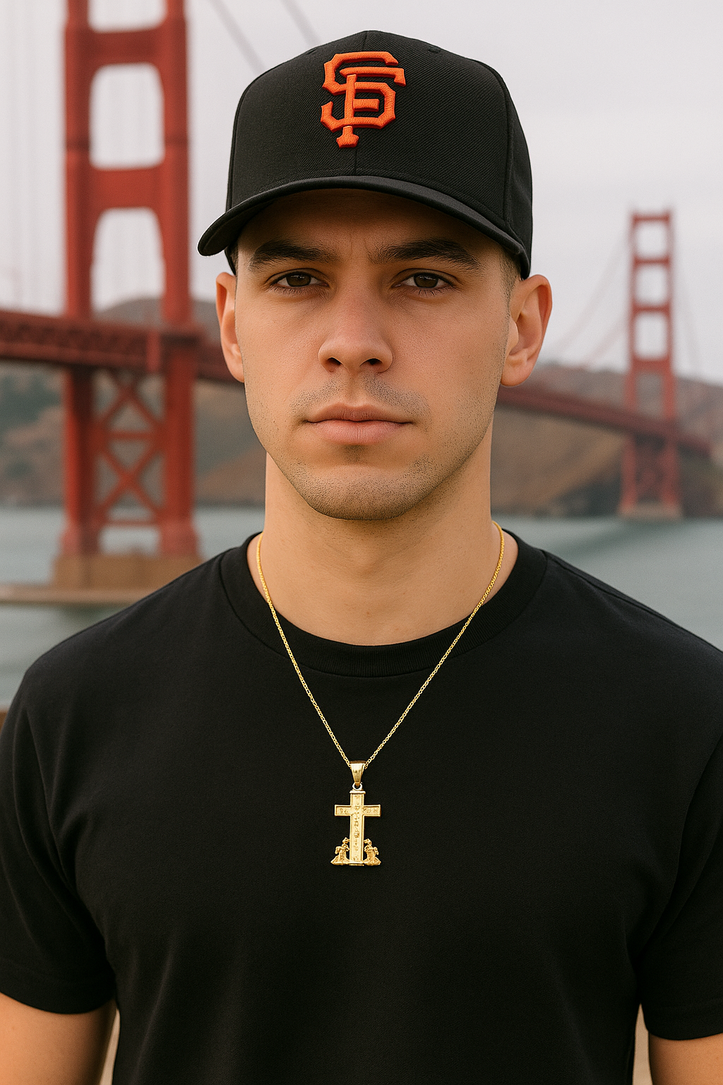 14K Gold Double-Bar Crucifix Pendant with Cherubs – Fine Faith Jewelry | SIL Jewelry