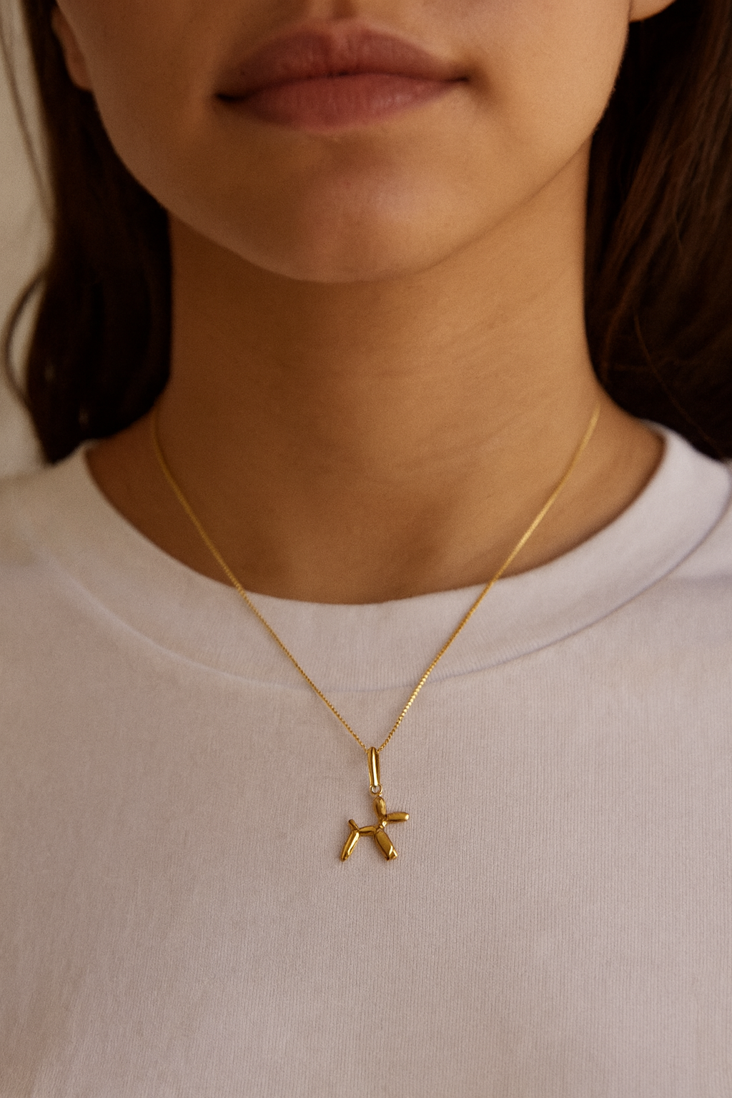The Artform Pendant — 14KT Gold Balloon Dog Necklace