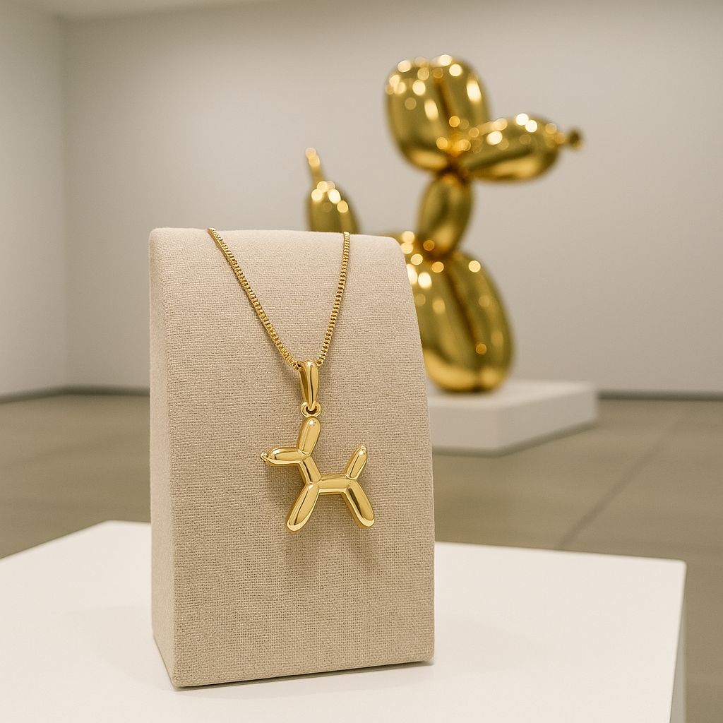 The Artform Pendant — 14KT Gold Balloon Dog Necklace