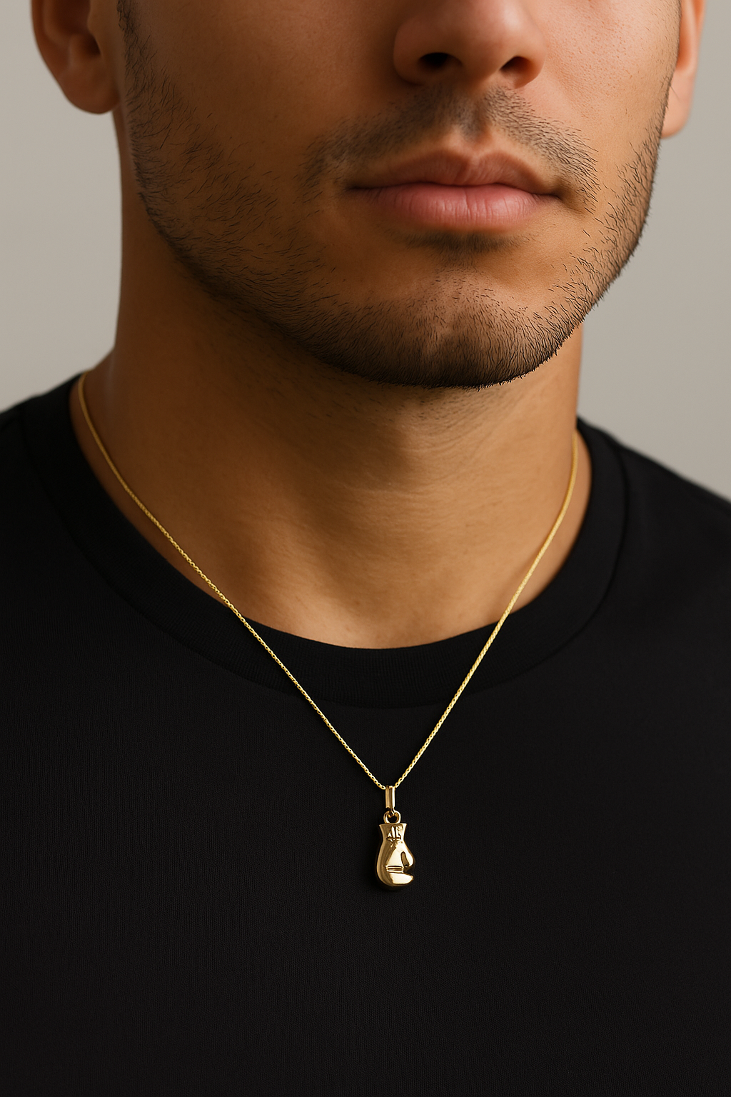 The Contender — 14K Gold Boxing Glove Pendant