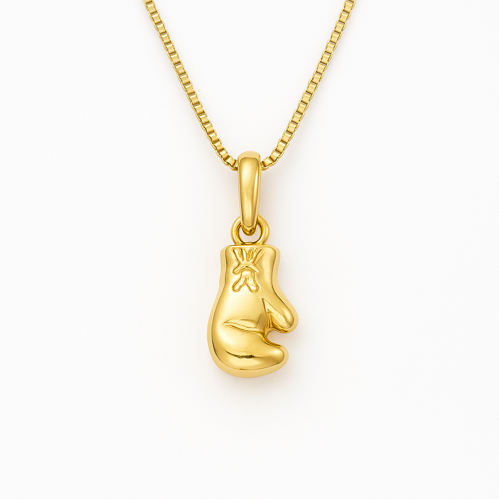 The Contender — 14K Gold Boxing Glove Pendant