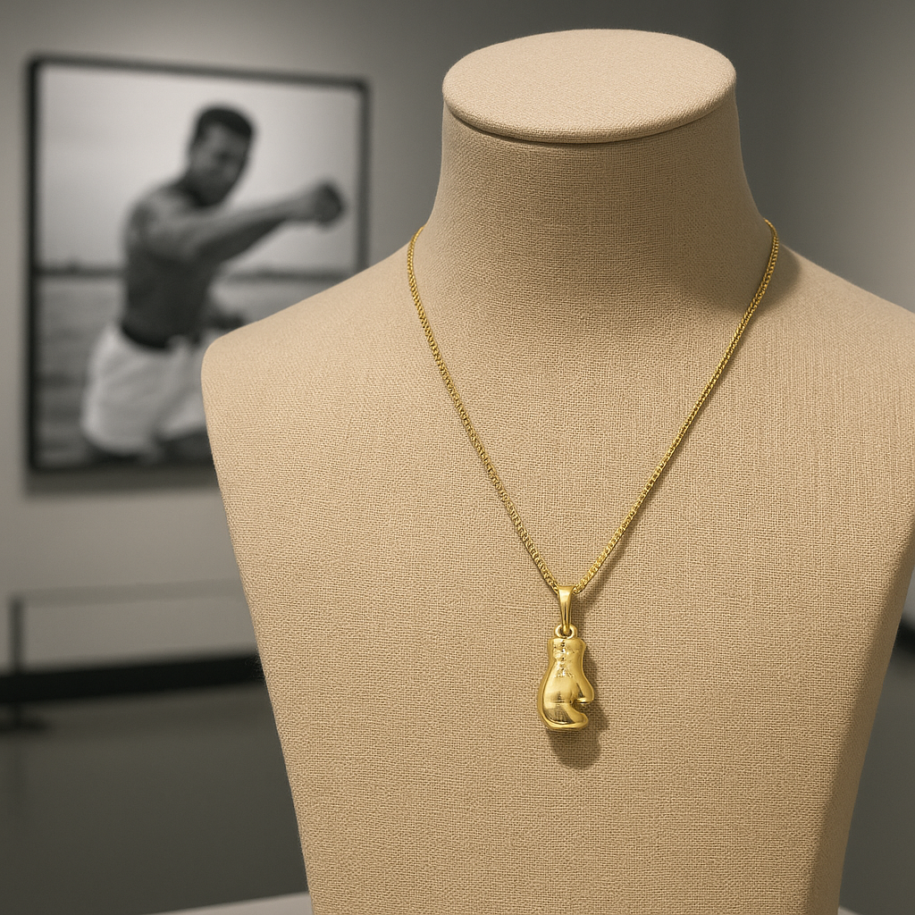The Contender — 14K Gold Boxing Glove Pendant