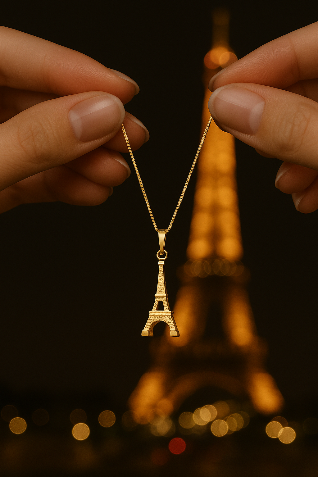 The Parisian Pendant — 14KT Gold Eiffel Tower Necklace