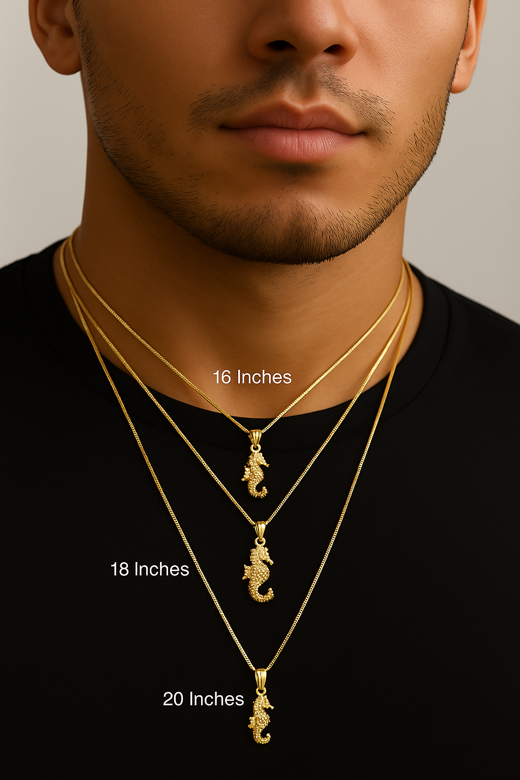 The Marina Pendant — 14KT Gold Seahorse Necklace